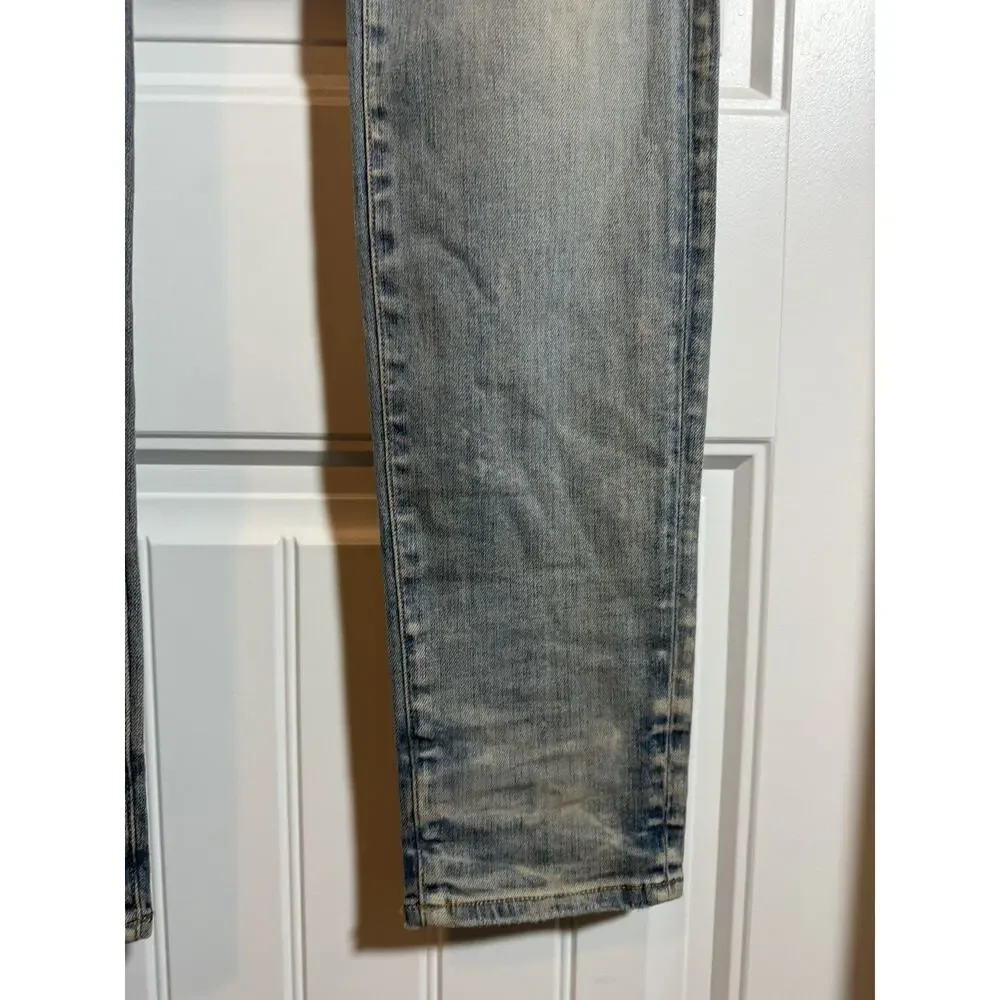 EUC Amiri Leopard Thrasher Denim - Picture 15 of 16